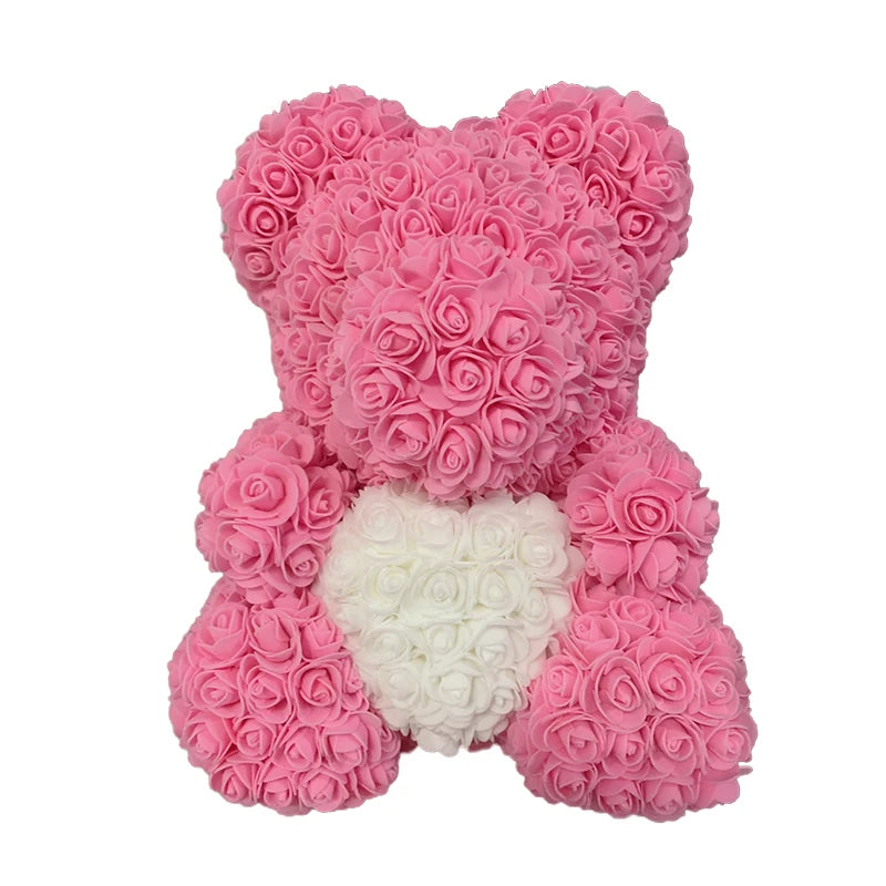 Love Yours™ Rose Bear Heart For Her (40cm)