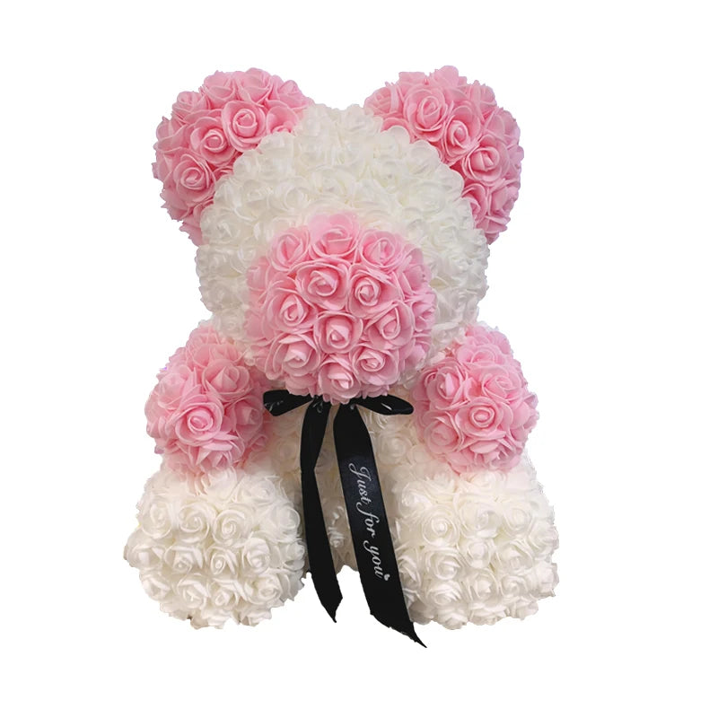 Love Yours™ Rose Bear Heart For Her (40cm)