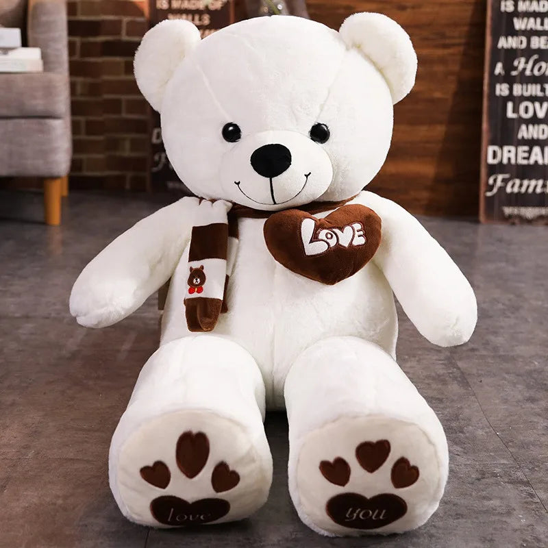 Love Yours™ Scarf Teddy Bear – Soft Plush Gift (4 Colors)