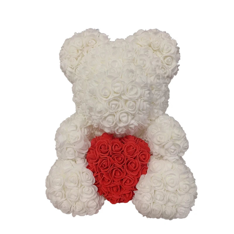 Love Yours™ Rose Bear Heart For Her (40cm)