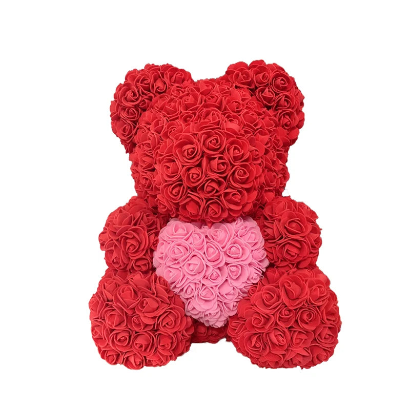 Love Yours™ Rose Bear Heart For Her (40cm)