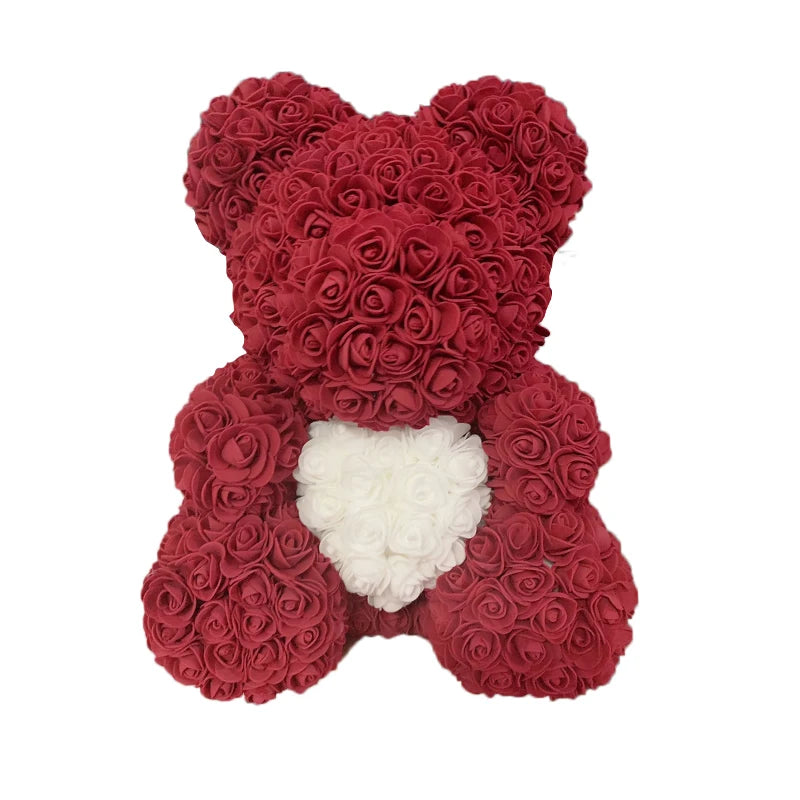 Love Yours™ Rose Bear Heart For Her (40cm)