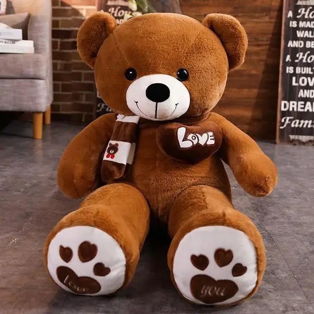 Love Yours™ Scarf Teddy Bear – Soft Plush Gift (4 Colors)