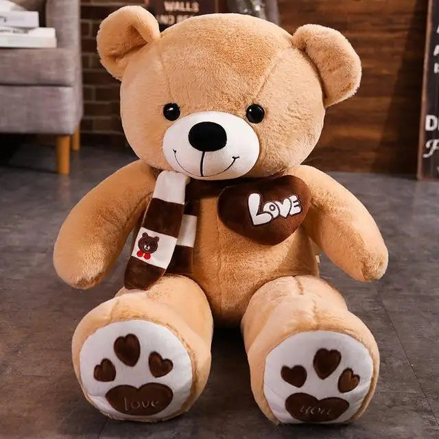 Love Yours™ Scarf Teddy Bear – Soft Plush Gift (4 Colors)
