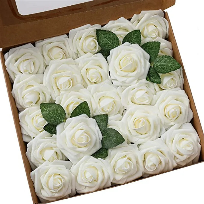 Love Yours™ 10~100Pcs Foam Rose Flowers