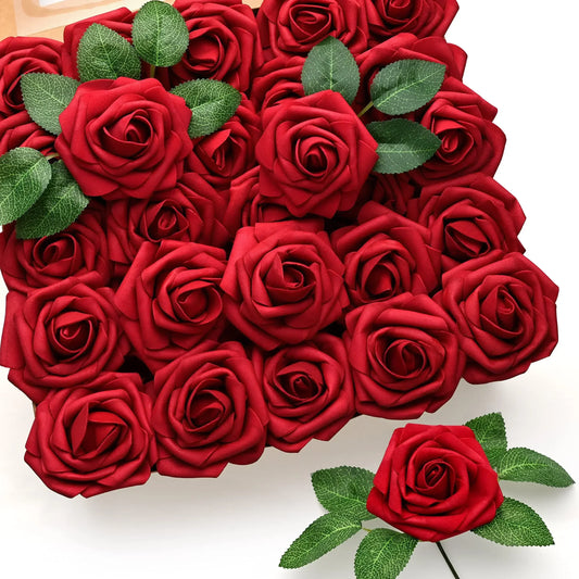 Love Yours™ 10~100Pcs Foam Rose Flowers